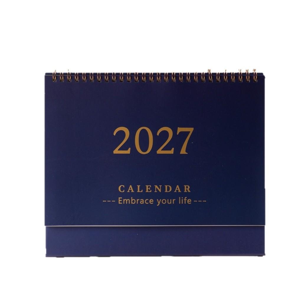 Portable 2027 Desktop Desk Calendar Standing Flip Calendar Academic Planner  Office Supply