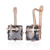 Ins Cold Style Rose Gold Heart-Shaped Hollow Earrings for Women