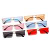 Square Sunglasses, Personalized Rimless Rice-Ordered Square Glasses, Street Photography Marine Sunglasses For Women