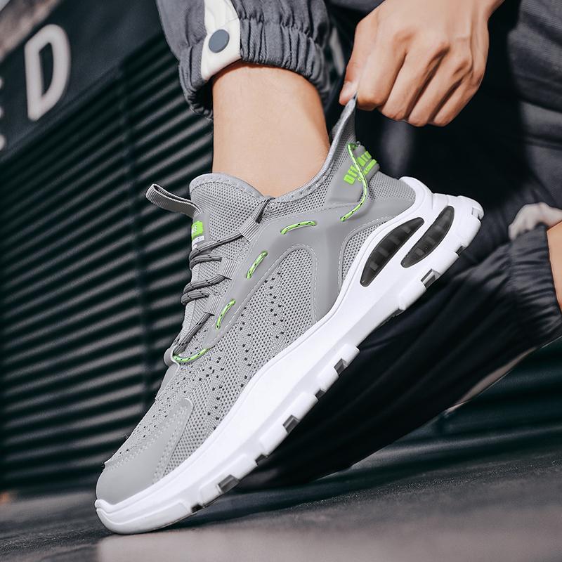 2022 Mesh Shoes Men Vulcanized Sneakers Summer Breathable Running Shoes Fashion Casual Walking Shoes Flat Shoes Tenis Masculino