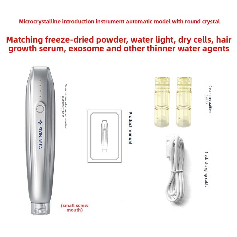 

Наноэлектрический микроигольчатый инструмент представляет лиофилизированный порошок Mesoderm Water Light Face Микрокристаллическая ручка Self-water Light Gun