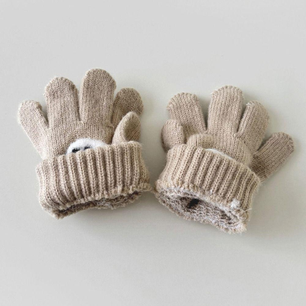 Kältefeste Kinder Baby Handschuhe Winddichte Warme Fäustlinge Herbst Winter Handschuhe Arbeit Büro