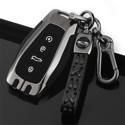 Car Key Fob Cover Case Shell Holder Set for Geely Coolray X6 Emgrand Global Hawk GX7 Remote Accessories Car-Styling Keychain