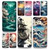 Phone Case For Xiaomi Redmi Note 13 12 5G 9S 9 8 10 11 Pro Plus 4G 9T 13C 12C 10C 9C 9A 7 Pro Clear Cover Japanese Landscape