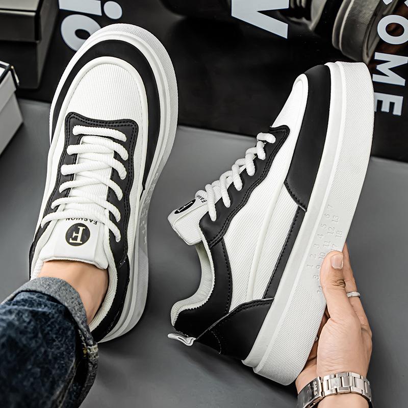 Men's Shoes Spring New Breathable White Shoes Sports Casual Shoes Men's Trendy Brand Niche Non-slip Wear-resistant Shoes