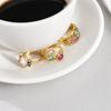 Fade Resistant Zircon Ring Lightweight Stainless Steel Ring Durable Hand Jewelry  Birthday Gift