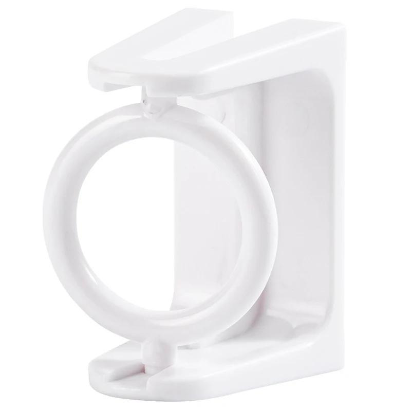 360° Rotatable Retractable Pole Fixator for Non-drilling Strong Adhesive Hooks Towel Rod Shower Curtain Rod Bracket