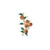 Chinese Style Peach Brooch: Elegant Fruit Design for Women's Fashion