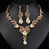 Alloy Rhinestone Wedding Necklace Earrings Bridal Wedding Accessories Banquet Ladies Jewelry