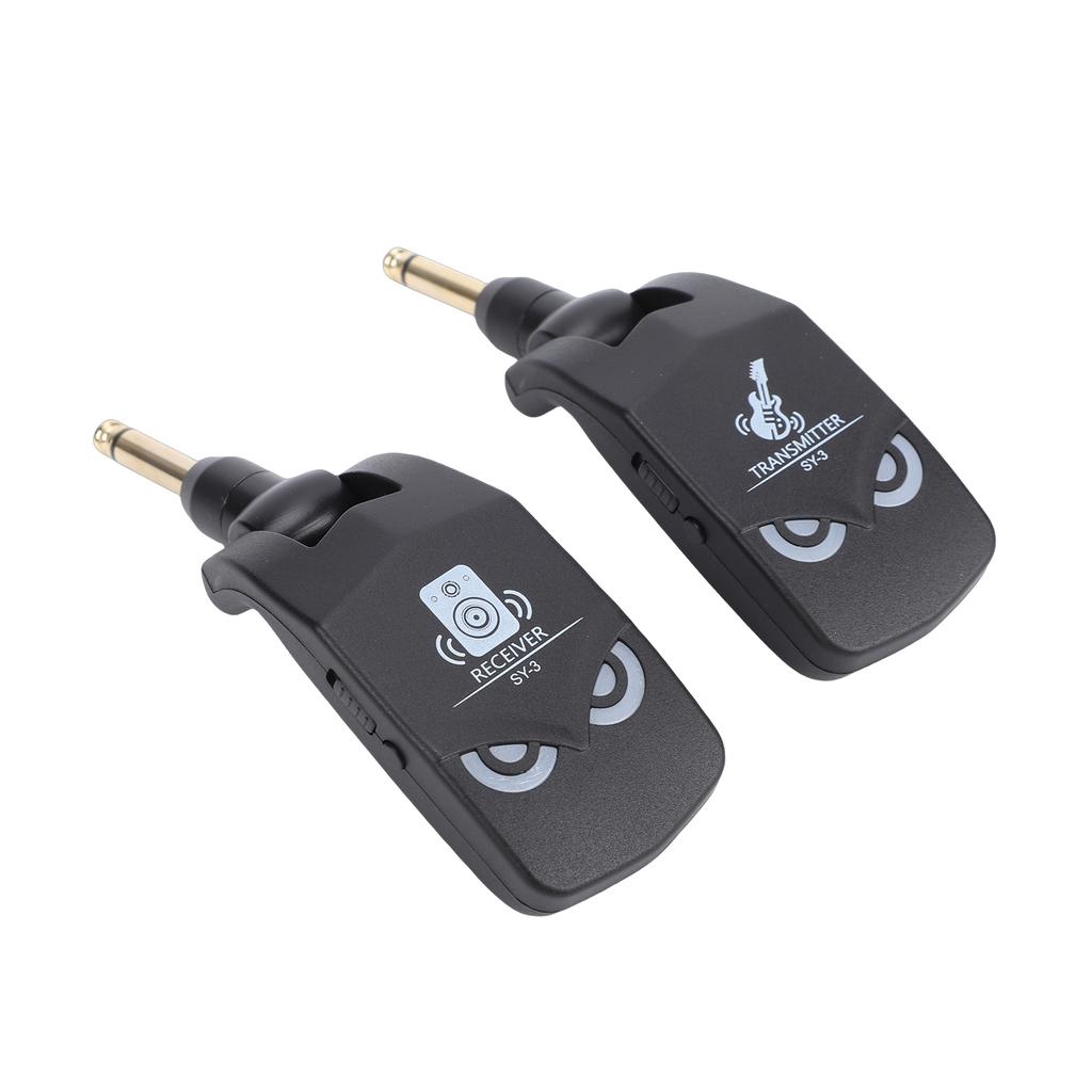 Guitar Wireless System 2.4G Transmitter Receivers 4ms Low Latency 10H Battery Life Rechargeable Wireless System for Electric G