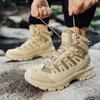 New Men Tactical Boots Waterproof Work Military Safety Hiking Casual Ankle Outdoor Forest fire fighting Desert Climbing Hunting