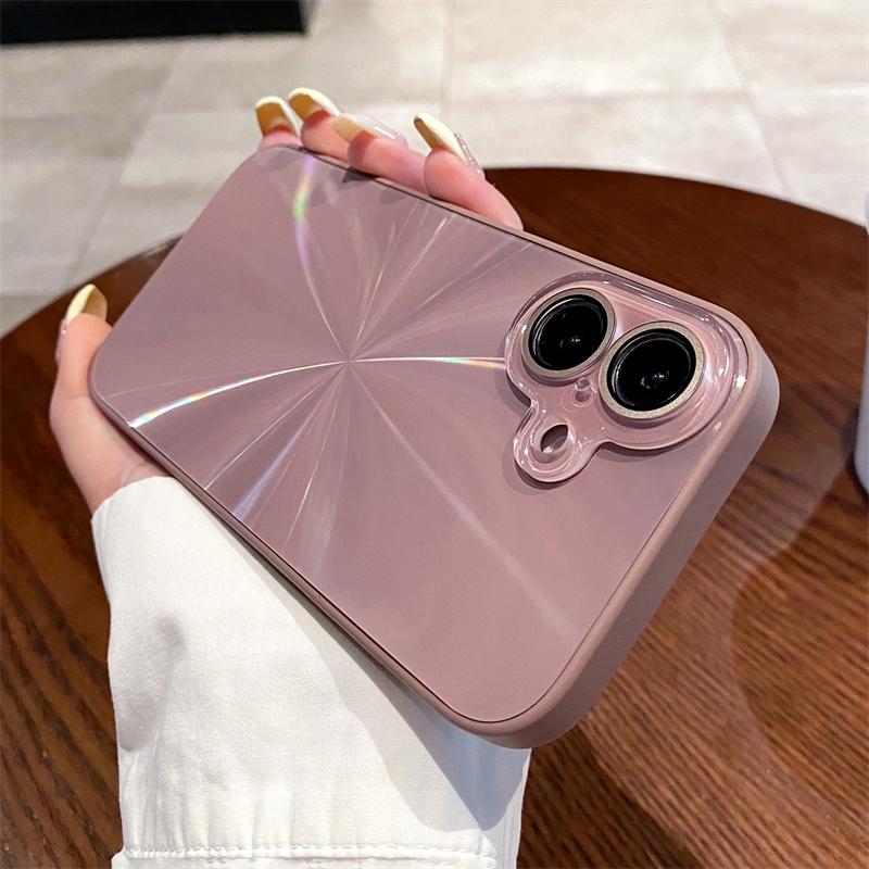 Luxury Colorful Laser CD Pattern Aurora Case For iPhone 16 15 14 13 12 11 Pro Max Shockproof Bumper Camera Protection Hard Cover