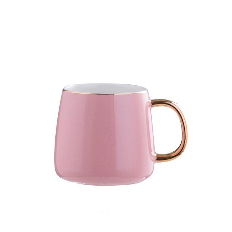 

Керамическая чашка, домашняя чашка для завтрака с молоком, мужские и женские кружки для питья с крышками и ложками, парные кофейные чашки One size