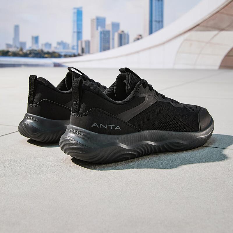 Anta Shunxing Lite Comfortable Trendy Shock Absorbing Durable Low Top Casual Running Shoes Men sneaker Black 112527712-1
