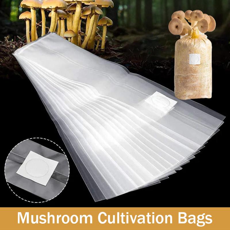 50Pcs Bags for Mushroom Cultivation Medicinal Mushrooms High-Yield Cultivation Mushroom Cultivation Bags Mushroom Production