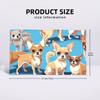 A pack of Chihuahuas, basic blue color Soft Face Towel Quick Dry Pool Bath Cotton Towels Absorbent