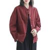 Frühling Herbst Mantel Reine Baumwolle Einfarbig Jacke für Damen Retro Locker Vielseitig Mode Große Tasche Mantel Femal