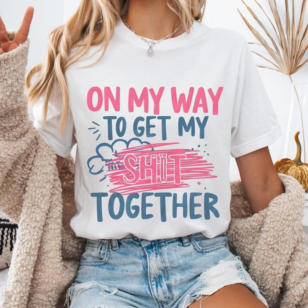 

26 On My Way Unisex Heavy Cotton Tee, Funny Motivational T-Shirt, Casual Everyd Unisex T-Shirt S