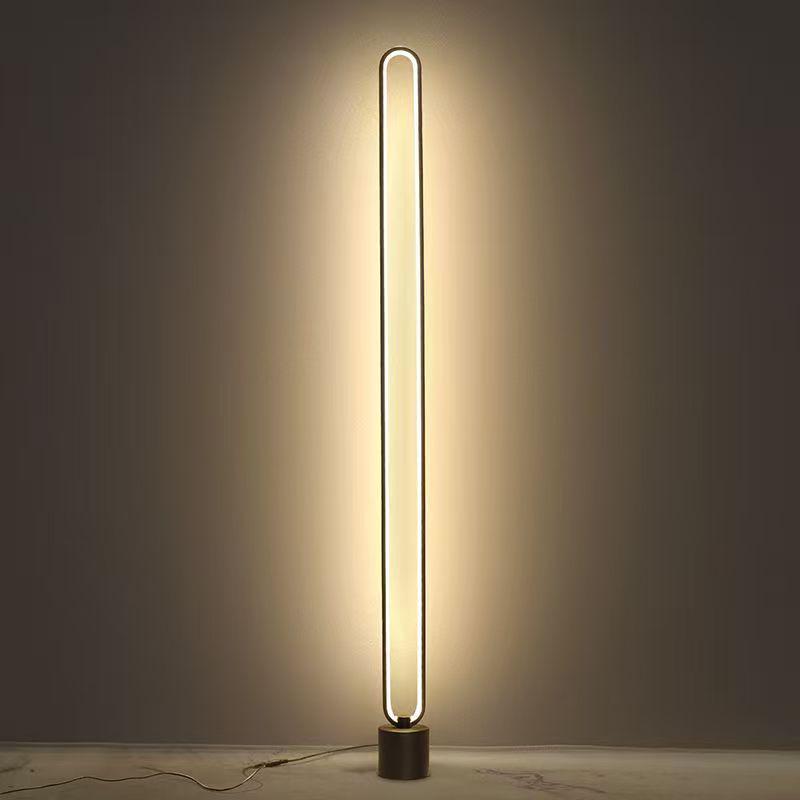 Nordic Minimalist Remote Control Floor Lamp for Living Room and Bedroom