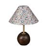 Retro Chinese Floral Table Lamp: Solid Wood Bedside Light for a Warm, Inviting Atmosphere