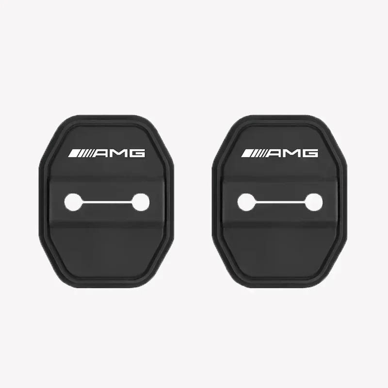 2/4Pcs Car Door Lock Anti-collision Silicone Cover for Mercedes Benz B/C/E Class A Class C200L GLC GLK CLA GLA AMG accessories GKMNO1
