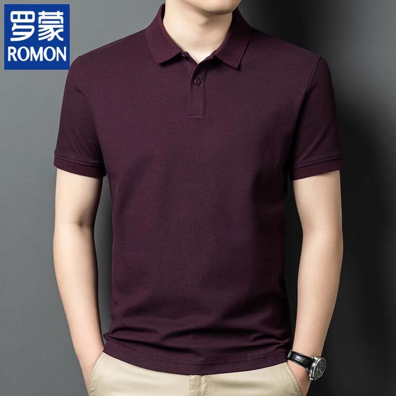 ROMON Men's 2026 Summer Pure Cotton Business Casual Polo Shirt