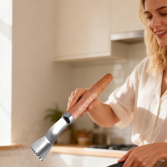 Obierak do kolb kukurydzy Usuwacz ziaren kukurydzy z ergonomicznym uchwytem Łopatka w kształcie łuku Wielofunkcyjny gadżet kuchenny