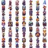 63pcs Temporary Tattoo Pumpkin Heads Temporary Tattoo Stickers Witch Figures Ghost Figures Comic Halloween Characters For Men