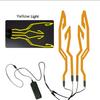Waterproof Motorcycle Bike Helmet LED Cold Light Strip EL Sticker 4 Flashing Warning Lights Night Riding Helmet KitSpeed Sensors 6