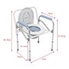 Folding Bedside Commode Chair Toilet  for  Adult Elderly Height Adjustable Toilet Stool for Pregnant Women And Disabled Bathroom Portable Toilet Bowl