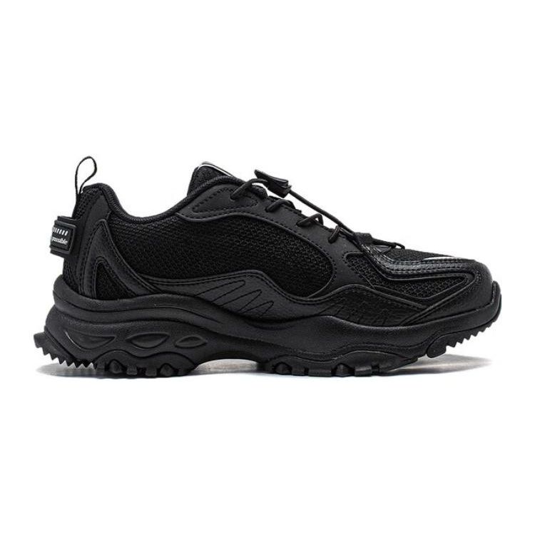 Li Ning Kids Sports Lifestyle Series Comfortable Breathable Shock Absorbing Durable Casual Shoes Kids Shoes Black YKCT168-41