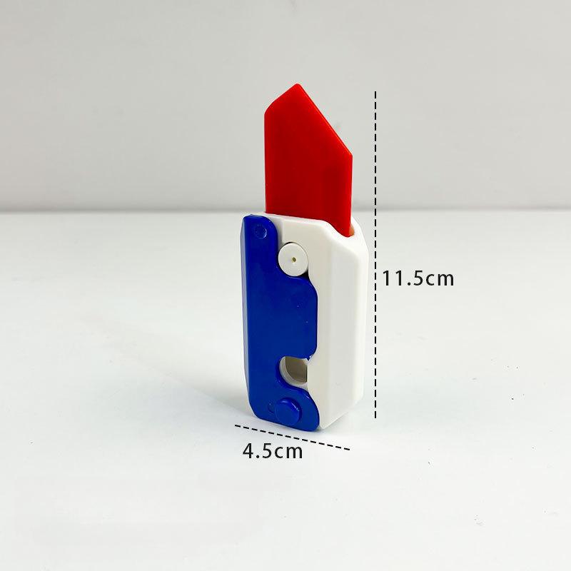 3D Gravity Carrot Knife Toys Children Decompression Push Card Small Toy 3D Printing Plastic Carrot Knife Small Toy