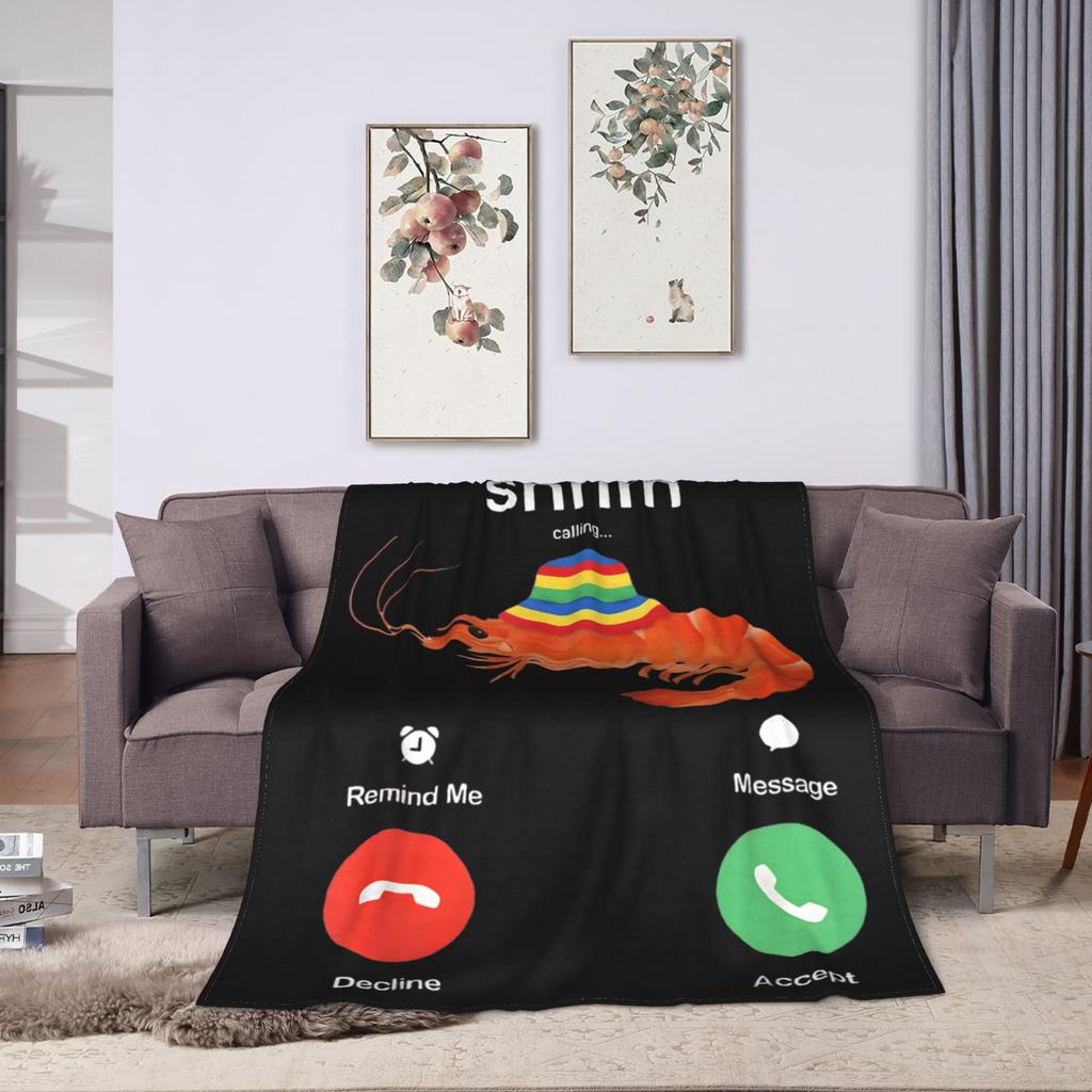 Marcus Der Wurm Meme Gehirnfäule Decken Korallenfleece Plüsch Herbst/Winter Weiche Überwurfdecke für Bettwäsche Sofa Plüsch Dünne Steppdecke