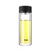 FUGUANG Double-Layer Glass Water Bottle with Filter, 420ml