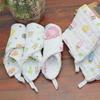 2PCS 6-layer Washed Gauze Square Face Towel for Shower 25*25CM