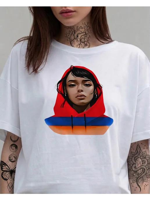 Armenia print T-shirt for summer L