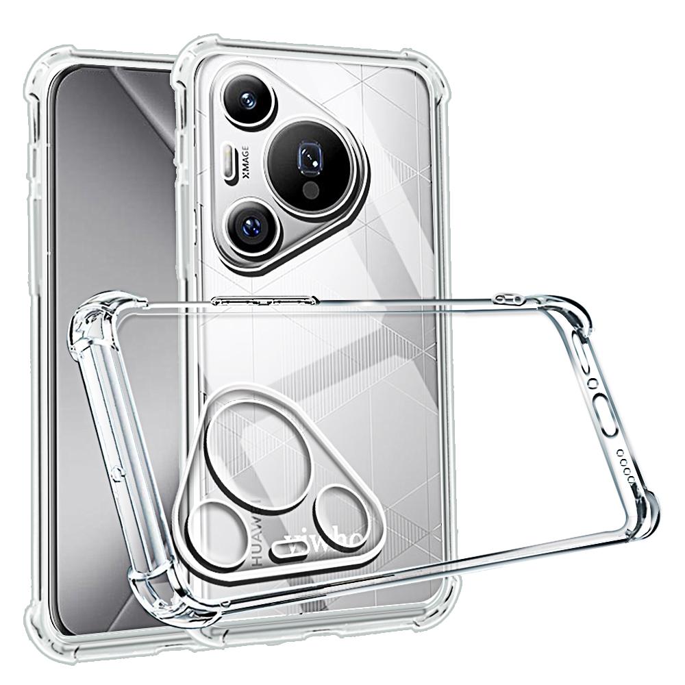 Shockproof Phone Case For Huawei Pura 80 Pro Ultra Transparent Clear P70 P60 P50 Mate70 Pro Soft TPU Back Honor Protective Covers