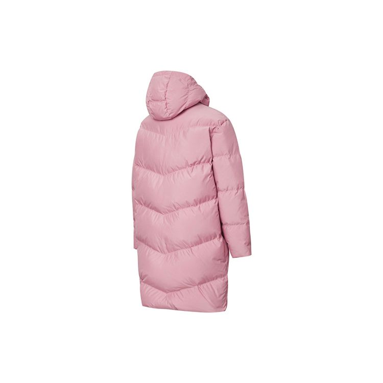 Puma Teplá sportovní péřová bunda střední délky s kapucí Dámská bunda Růžová Fialová 530031-16