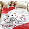 1PC AFC Ajax Custom Name Patterned Flannel Blanket Suitable For All Seasons for Home Decor Warmth and Comfort Gifts Holiday Present