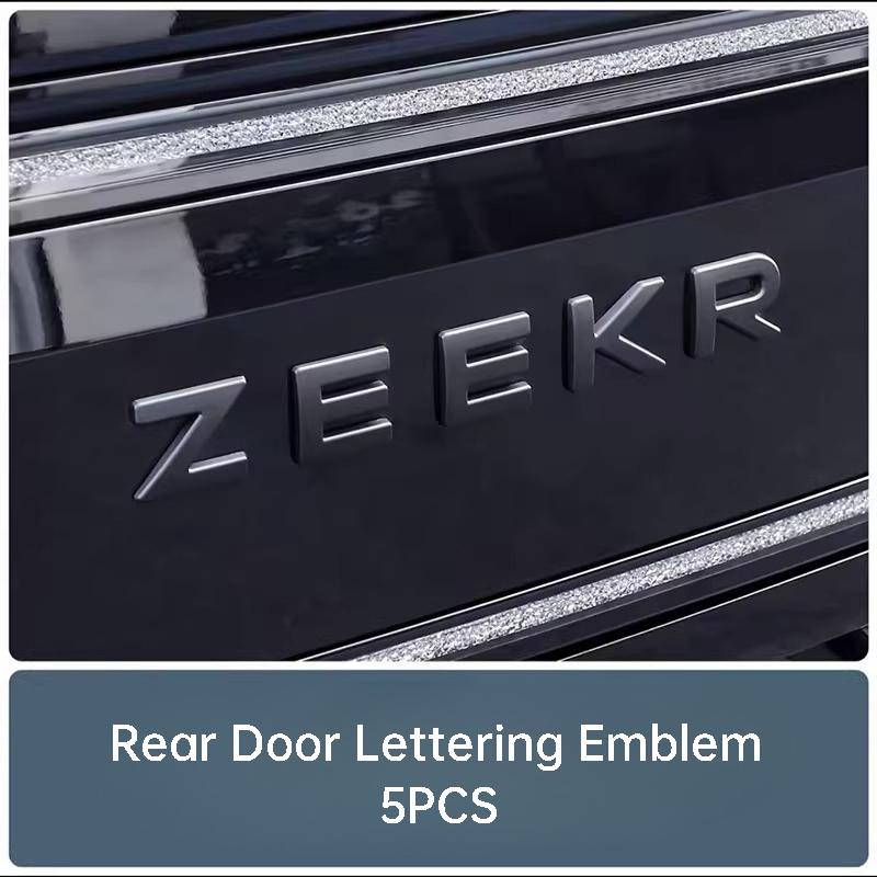 AAVY1 compatible compatible for Zeekr 9X Car Front Badge Blackened Emblem Rear Trunk Letter Emblem Decal Exterior Modification Accessories