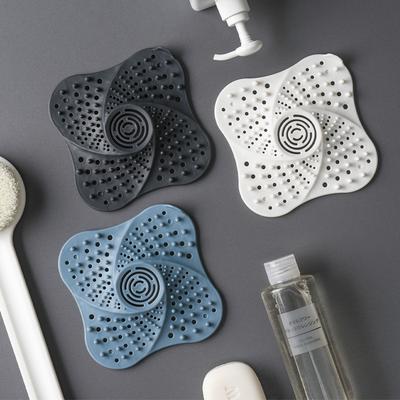 Kitchen Sink Filter Sink Drain Hair Filter Mesh Bathroom Silicone Hair Anti Clogging Suction Cup Floor Drain Cover