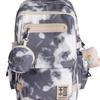 High Value, Fresh and Sweet Tie-dye Contrasting Backpack, Female Junior High School Student Large-capacity Backpack