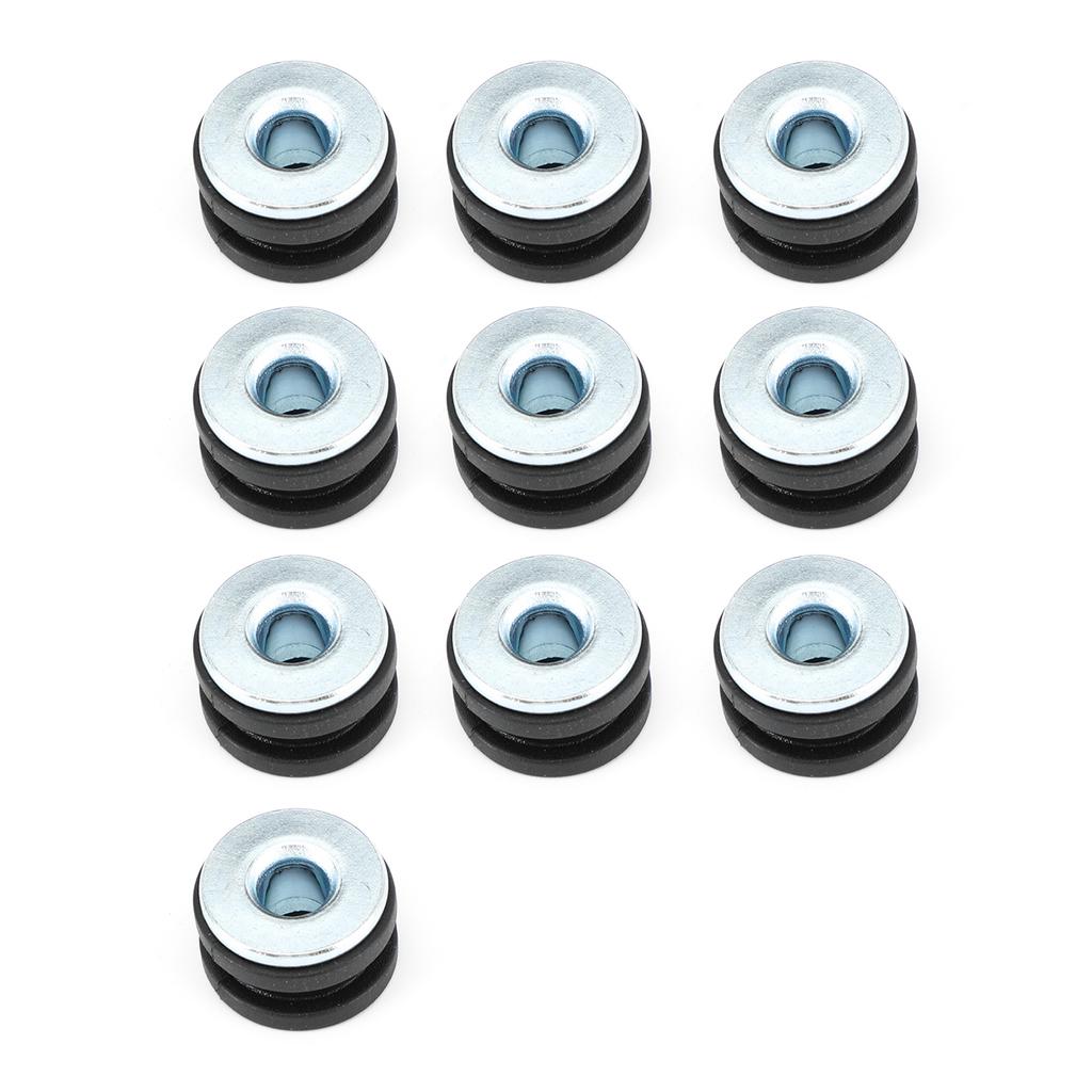 New 10Pcs M6 Motorcycle Side Panel Rubbers / Grommets Bolt Kit Fit For Honda