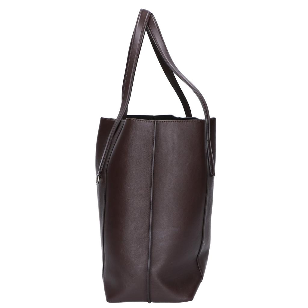 TOD'S [Beautiful Condition] Leather Paper Bag/ Tote Bag Dark brownUsed