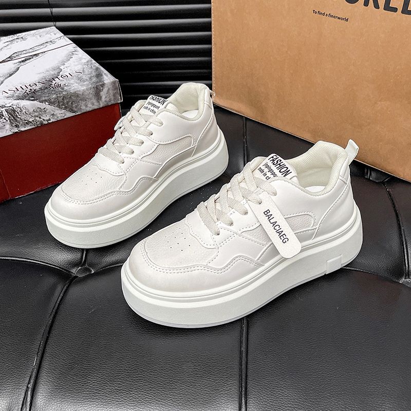 Koreanische Version beliebter, dicksohliger, leichter Board-Schuhe, modische, vielseitige und dünne, schlichte Sport- und Freizeitschuhe 2025 Frühling und Herbst