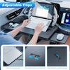 Adjustable Steering Wheel Tray, Foldable Car Laptop Desk With Cup Holder Mount For Food Computer Tablet