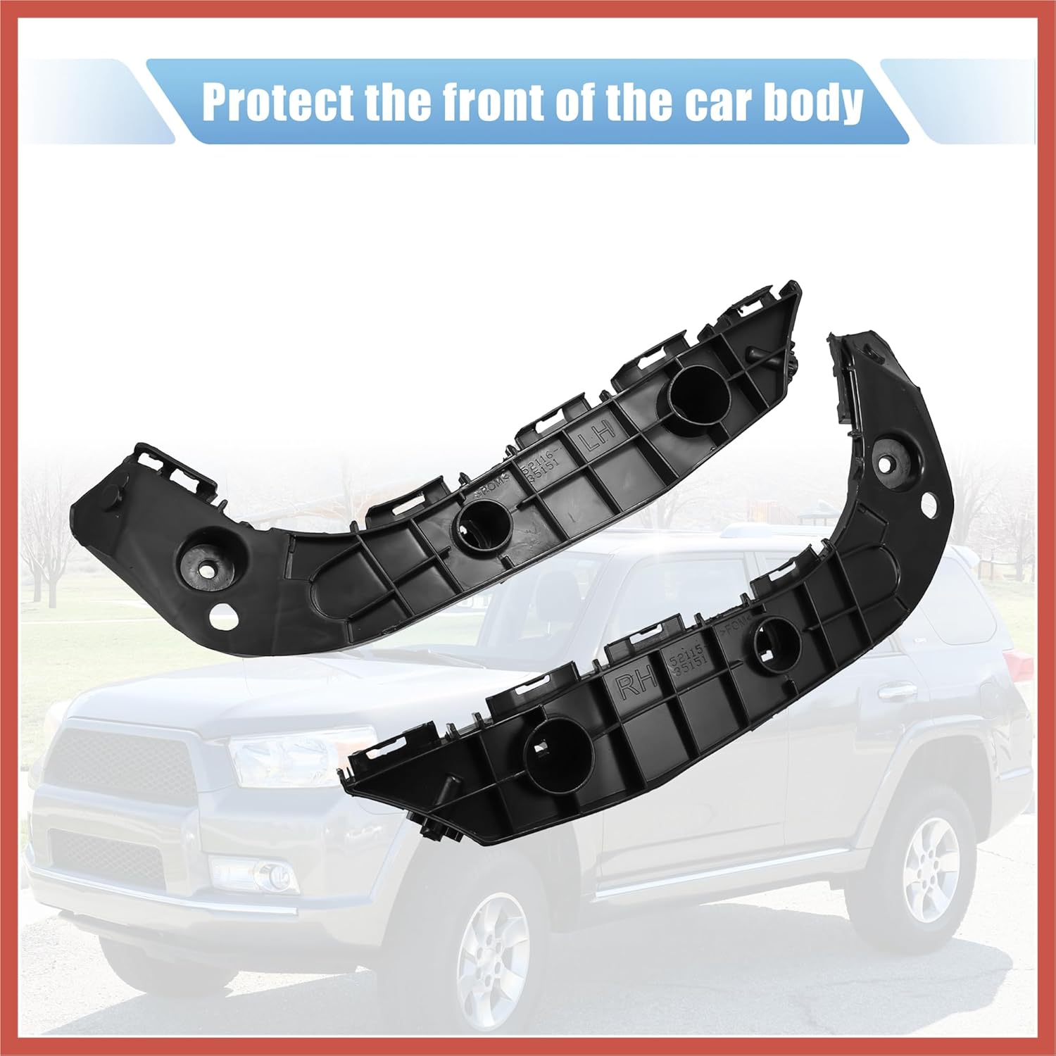 

ACROPIX 1 пара Кронштейн крепления переднего бампера для Toyota 4Runner 2014-2018 5211535153 5211635152 Левая и правая сторона Автозапчасти