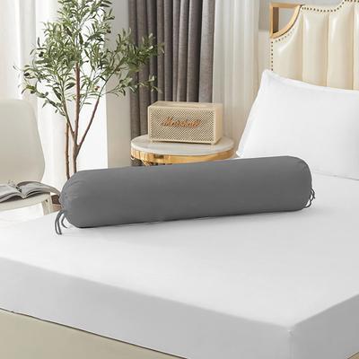 Solid Color Durable Pillowslip Headrest Pillowcase Cylindrical Pillowcase Neck Bolster Long Pillow Case Pillow Cover Home Decor