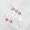 [1+1] 14K Gold Pin Birthstone Color Heart Piercing (Choose 1 of 12) (Sold Individually)