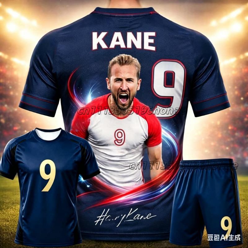 2026 Neuer KI Messi # 10 Schnelltrocknender Fußball-Trainingsanzug Eltern-Kind-Outfit Sommer Kinder Erwachsenen T-Shirt Shorts Lockeres Set